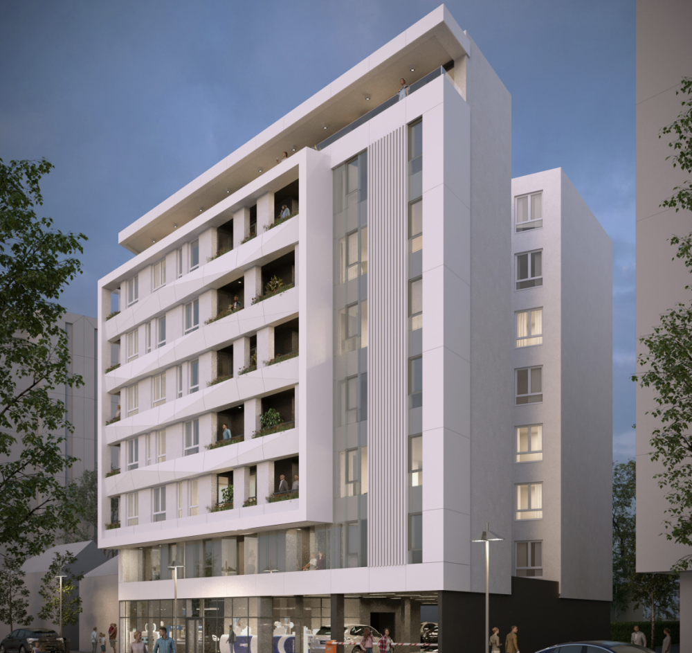 Slika projekta - Moderna stambena zgrada sa 7 spratova u centru Niša